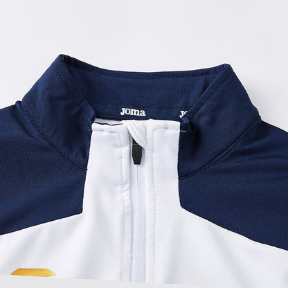 Children's half-zip training long-sleeved shirt [white] 