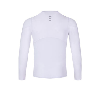 Men's Thumb Buckle Tight Long Sleeves [White]