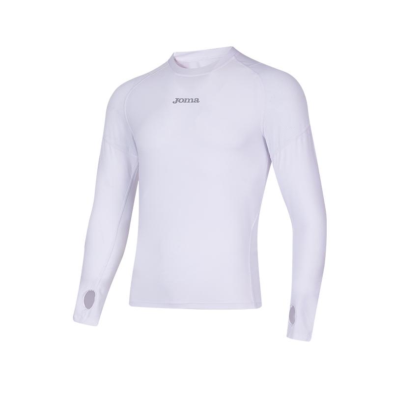 Men's Thumb Buckle Tight Long Sleeves [White]