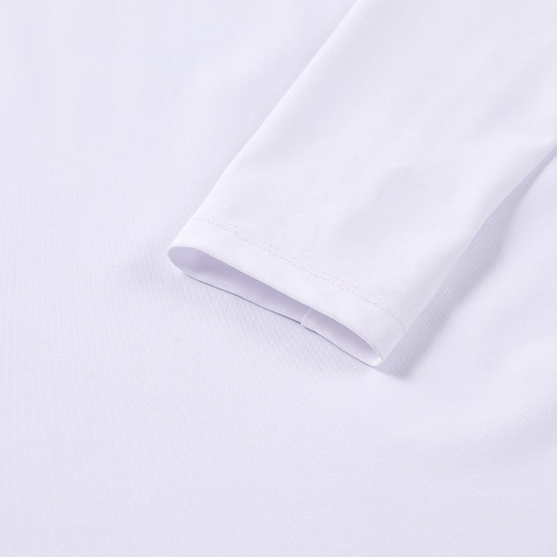 Men's Thumb Buckle Tight Long Sleeves [White]