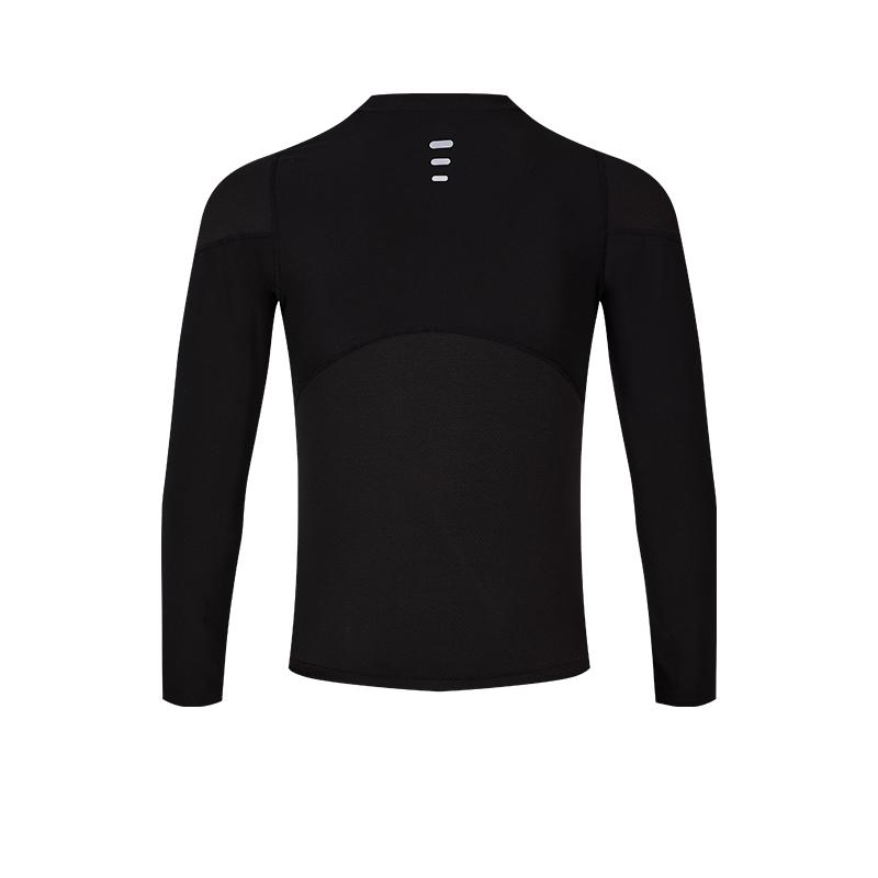 Men's Thumb Buckle Tight Long Sleeves [Black]