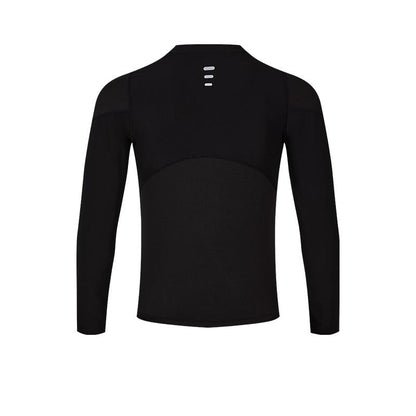 Men's Thumb Buckle Tight Long Sleeves [Black]