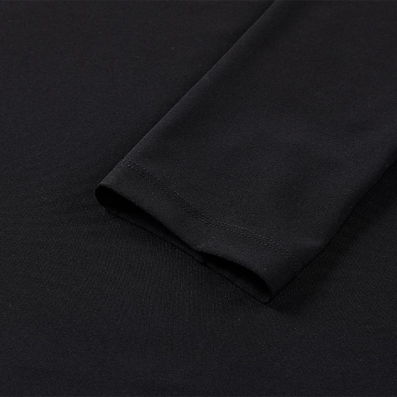 Men's Thumb Buckle Tight Long Sleeves [Black]