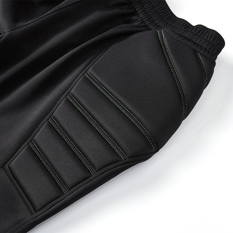 Football goalkeeper protective trousers [black and green] 