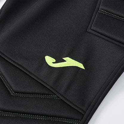 Football goalkeeper protective trousers [black and green] 