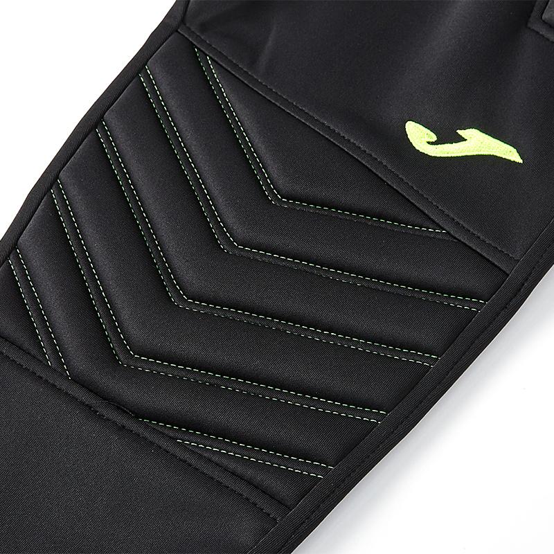 Children's football goalkeeper protective trousers [black/green]