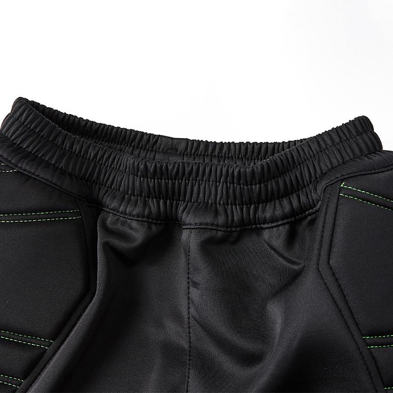 Children's football goalkeeper protective trousers [black/green]