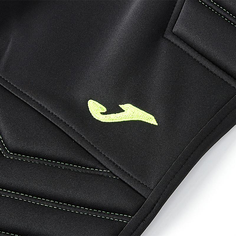 Children's football goalkeeper protective trousers [black/green]