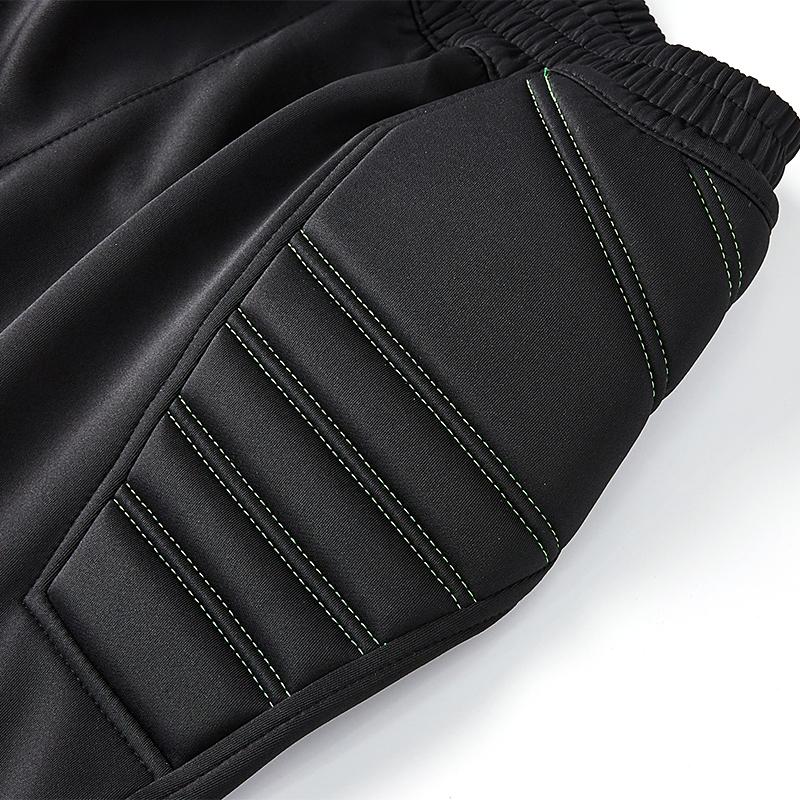 Children's football goalkeeper protective trousers [black/green]