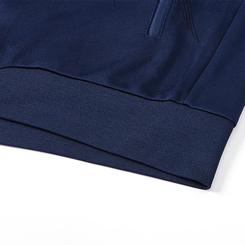 Men's collared knitted jacket [Navy Blue] 