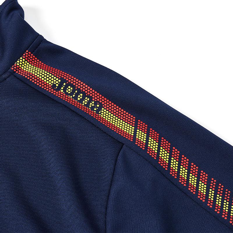 Men's collared knitted jacket [Navy Blue] 