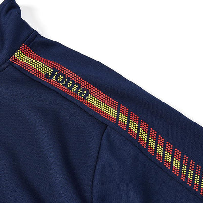 Men's collared knitted jacket [Navy Blue] 