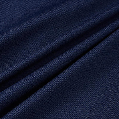 Men's collared knitted jacket [Navy Blue] 