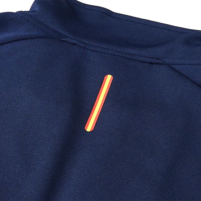 Men's collared knitted jacket [Navy Blue] 