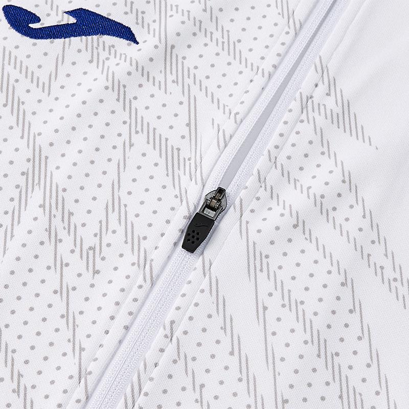 Men's collared knitted jacket [white] 