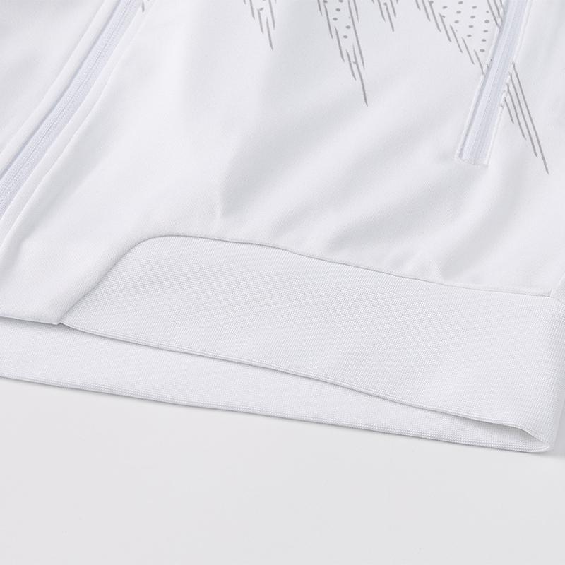 Men's collared knitted jacket [white] 