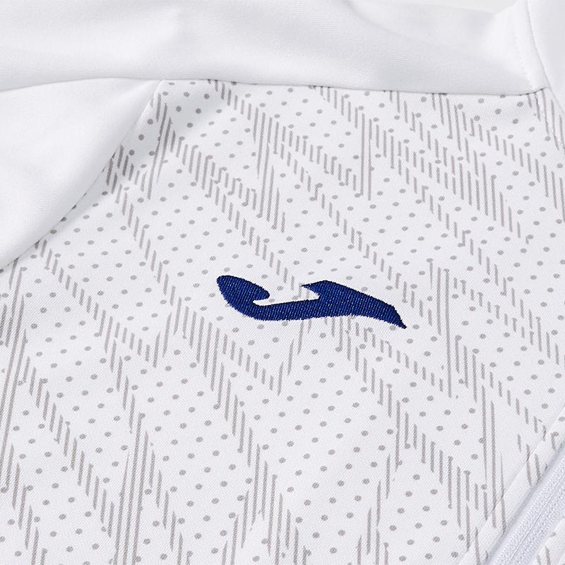 Men's collared knitted jacket [white] 