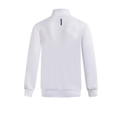 Men's collared knitted jacket [white] 