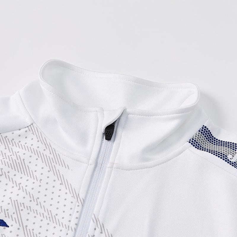 Men's collared knitted jacket [white] 