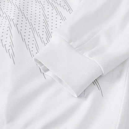 Men's collared knitted jacket [white] 