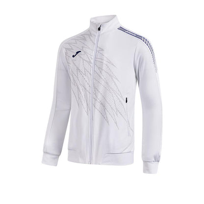 Men's collared knitted jacket [white] 