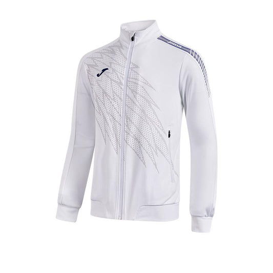 Men's collared knitted jacket [white] 