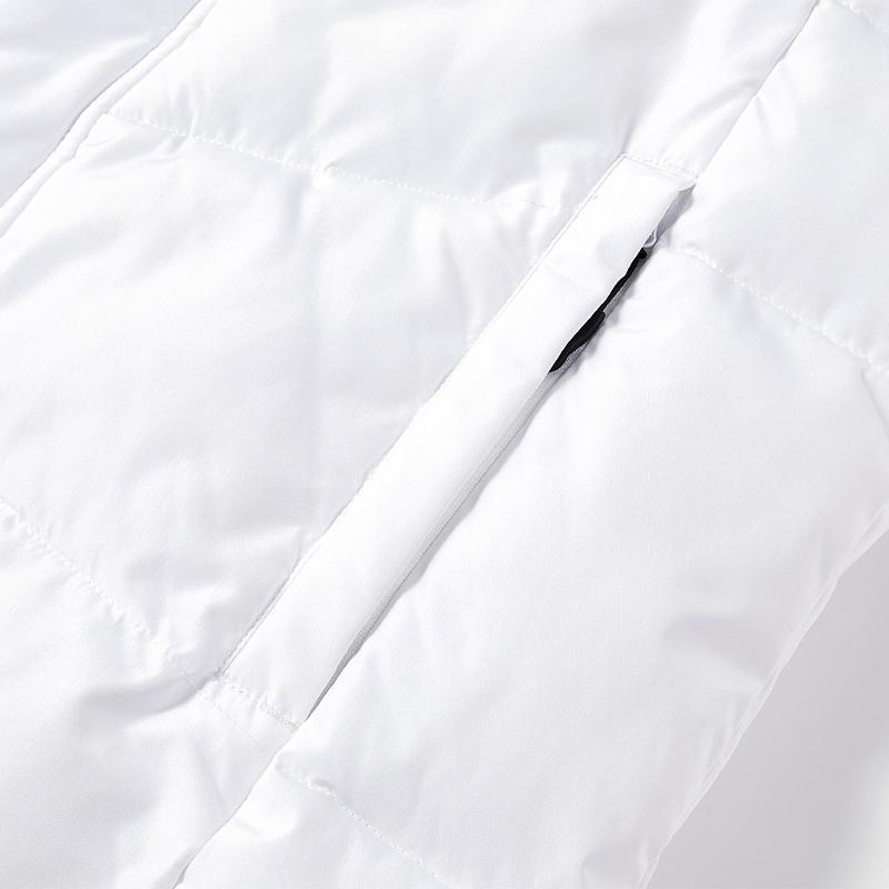 ESPANA Series Hooded Mid-Length Cotton Jacket [White]