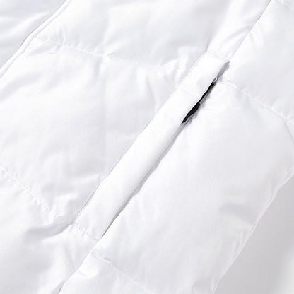 ESPANA Series Hooded Mid-Length Cotton Jacket [White]