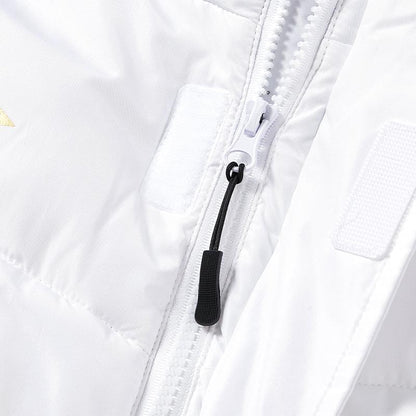 ESPANA Series Hooded Mid-Length Cotton Jacket [White]