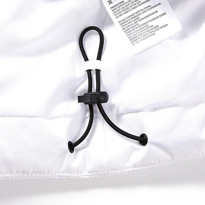 ESPANA Series Hooded Mid-Length Cotton Jacket [White]