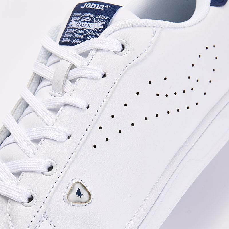 Men's Versatile Classic Casual White Shoes [White/Blue]