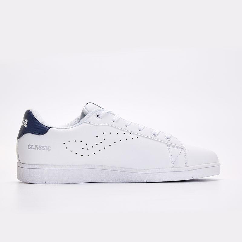Men's Versatile Classic Casual White Shoes [White/Blue]