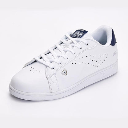 Men's Versatile Classic Casual White Shoes [White/Blue]