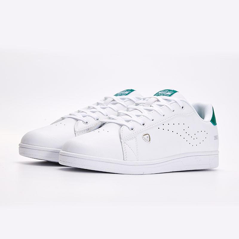 Men's versatile classic casual white shoes [white/green]