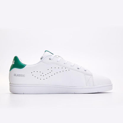Men's versatile classic casual white shoes [white/green]