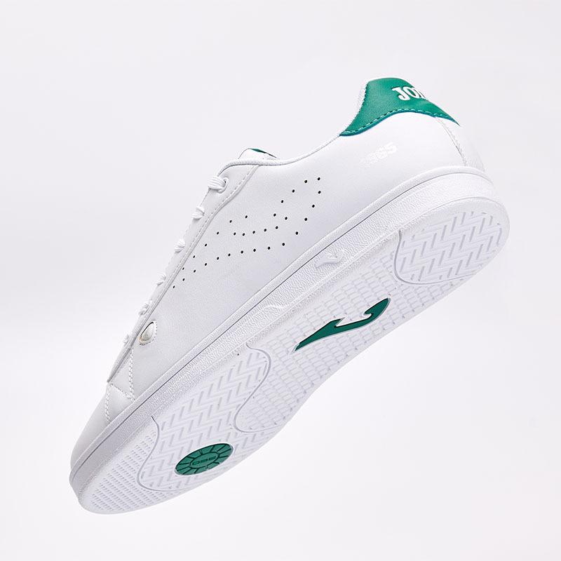 Men's versatile classic casual white shoes [white/green]
