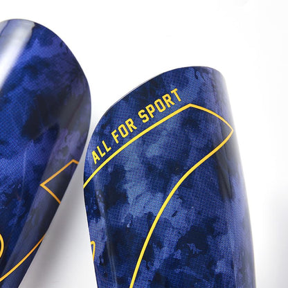 Extra strong cushioning football shin guards [blue] 