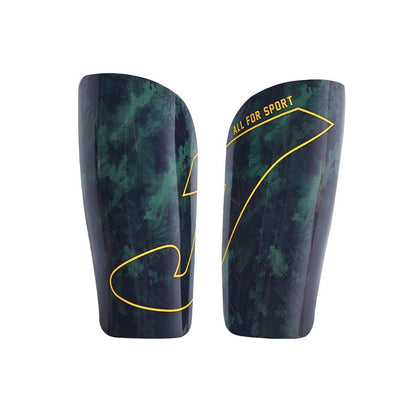Extra strong cushioning football shin guards [dark green]