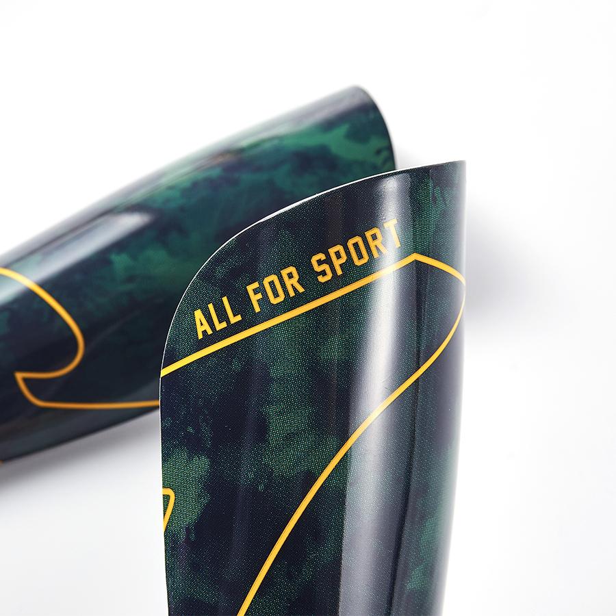 Extra strong cushioning football shin guards [dark green]