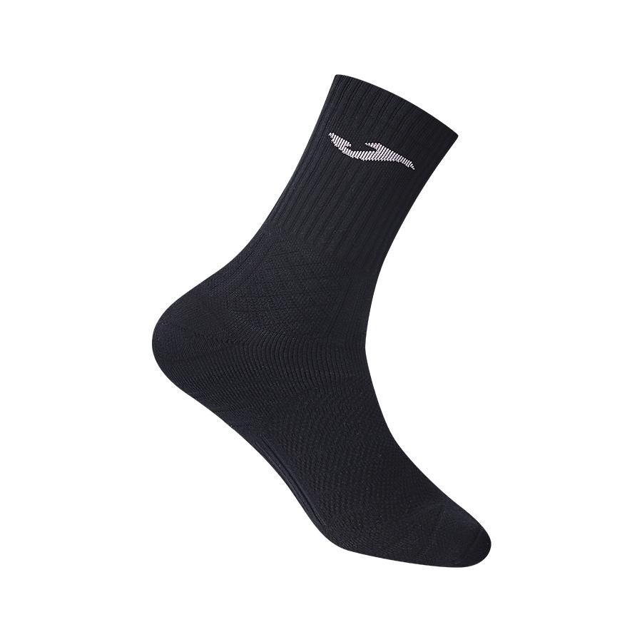 Mid-calf basketball socks [black] 
