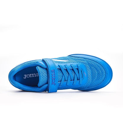 兒童魔術貼碎釘足球鞋 CHASER - TF  (寶藍)