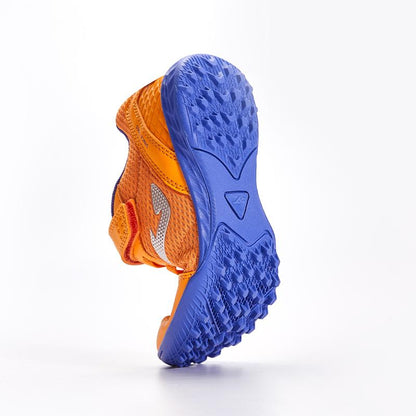 兒童魔術貼碎釘足球鞋 CHASER - TF  (亮橘)