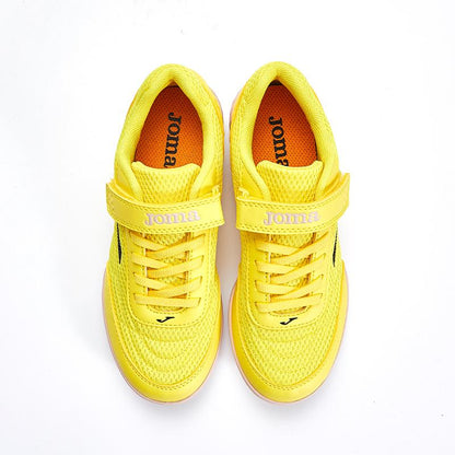 兒童魔術貼碎釘足球鞋 CHASER - TF  (檸檬黄)