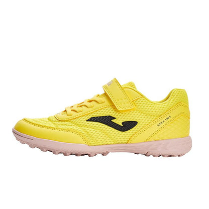 兒童魔術貼碎釘足球鞋 CHASER - TF  (檸檬黄)