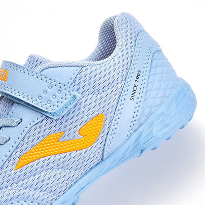 兒童魔術貼碎釘足球鞋 CHASER - TF  (淺藍)