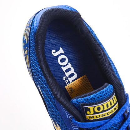 成人碎釘足球鞋 MUNDIAL - TF 【藍/黃色】