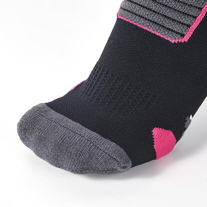 Anti-slip mid-calf football socks [black]