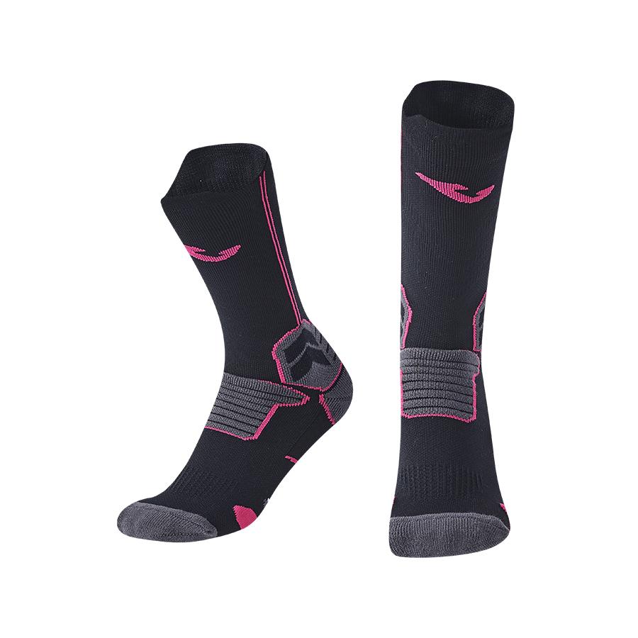 Anti-slip mid-calf football socks [black]