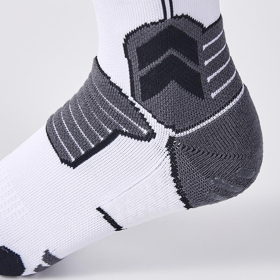 Anti-slip mid-calf football socks [white] 