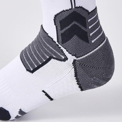 Anti-slip mid-calf football socks [white] 